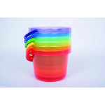Transluscent Colour Bucket Set of 6