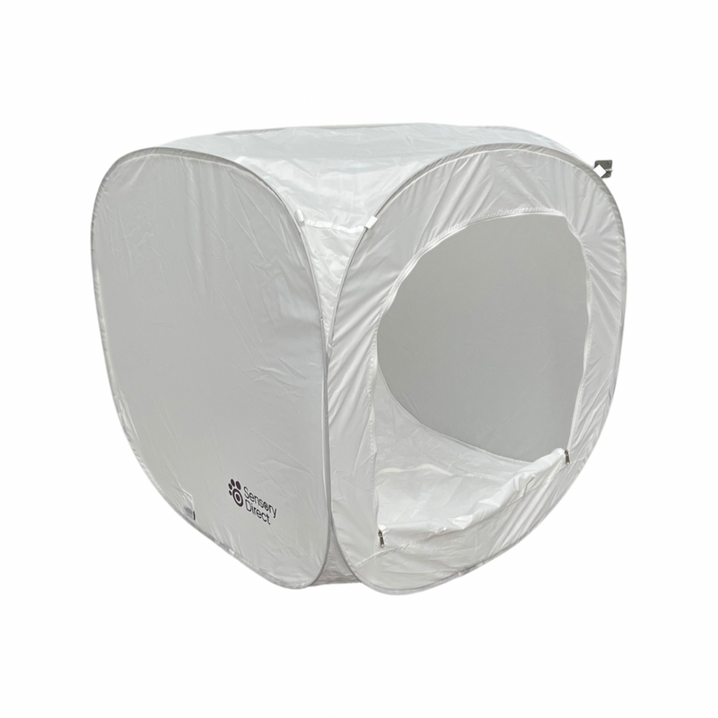 Sensory White Pop Up Projector Den - Small
