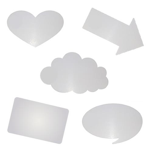 Dry Wipe Board - Mixed Pack of 10, with adapters