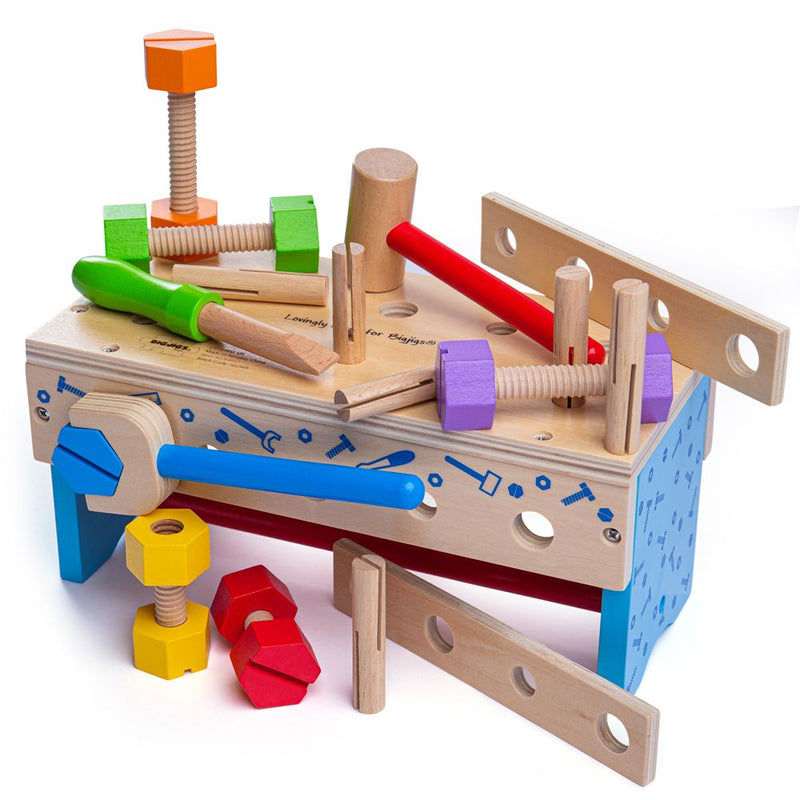 Wooden Pretend Play Workbench