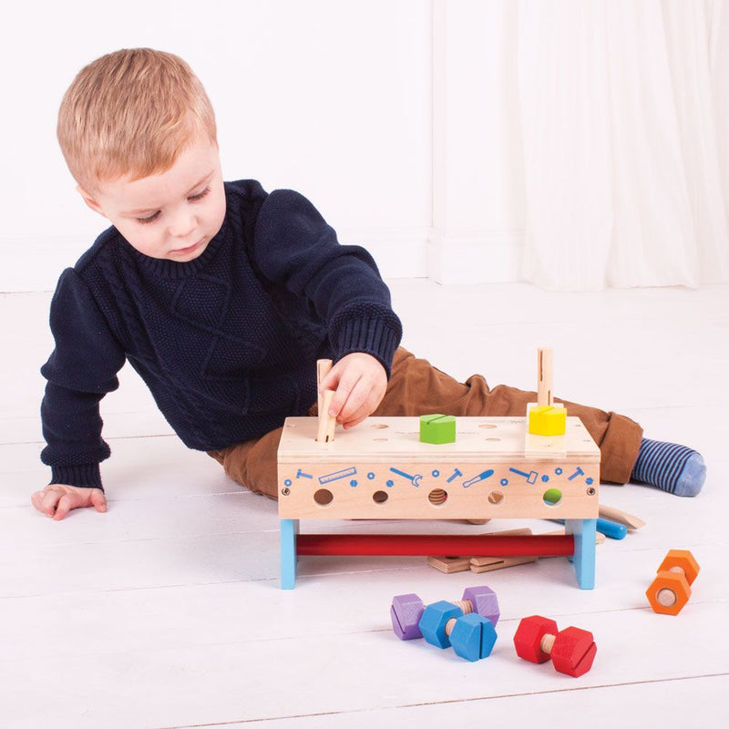 Wooden Pretend Play Workbench