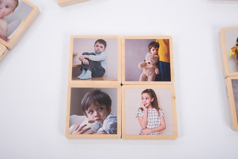 My Emotions Wooden Tiles - Pk18