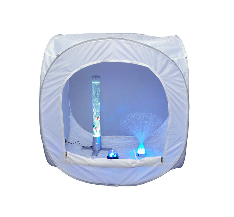 Sensory White Pop Up Projector Den - Small