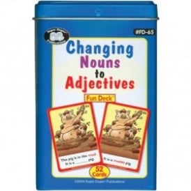 Changing Nouns to Adjectives Fun Deck