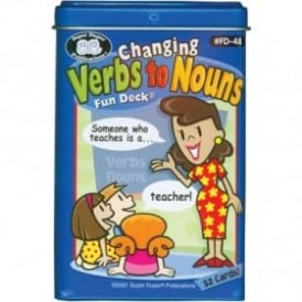 Changing Verbs to Nouns Fun Deck