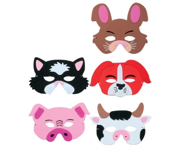 Farm Animal Foam Masks (set of 5)