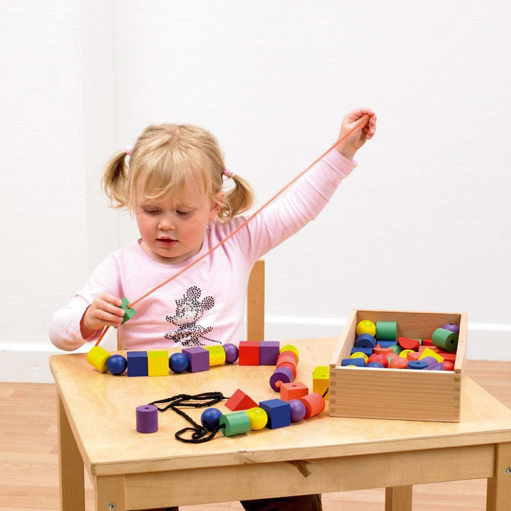 Large Wooden Lacing Beads SenseToys