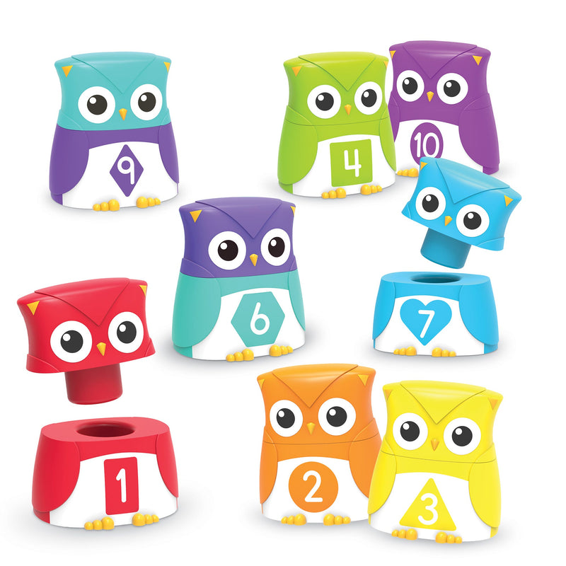 Snap n Learn Rainbow Number  Owls