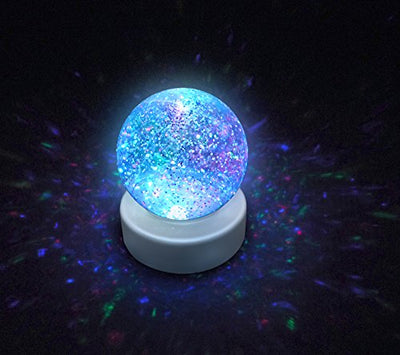 Light up colour changing liquid glitter ball