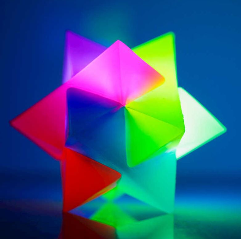 Set of 2 - Flashing Prism Ball