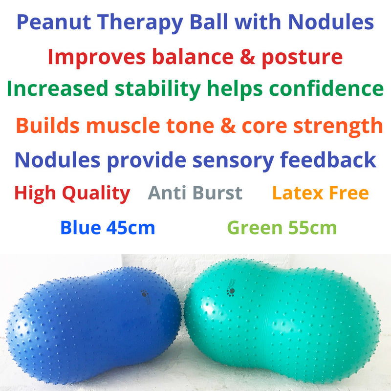 Sensory Peanut Ball with Tactile Nodules